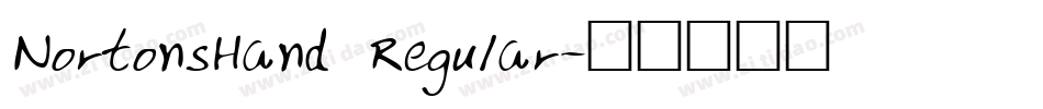 NortonsHand Regular字体转换